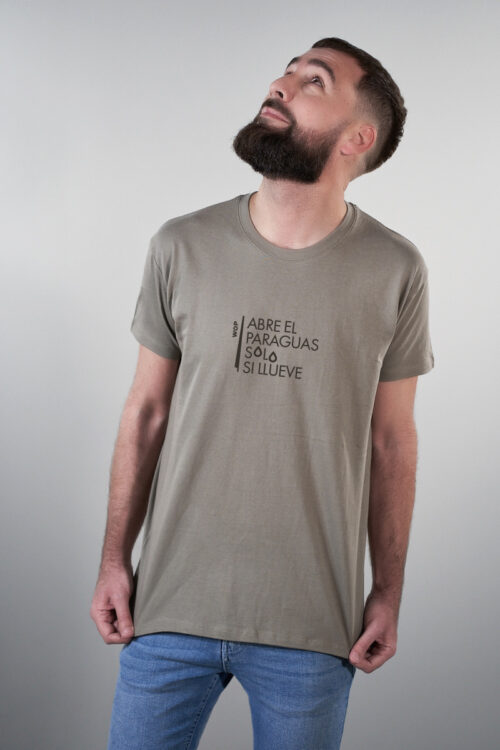 Camiseta 'Abre el paraguas solo si llueve' Hombre