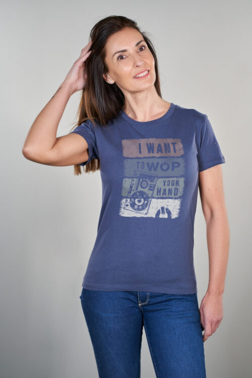 Camiseta 'I want to WOP your hand' Mujer