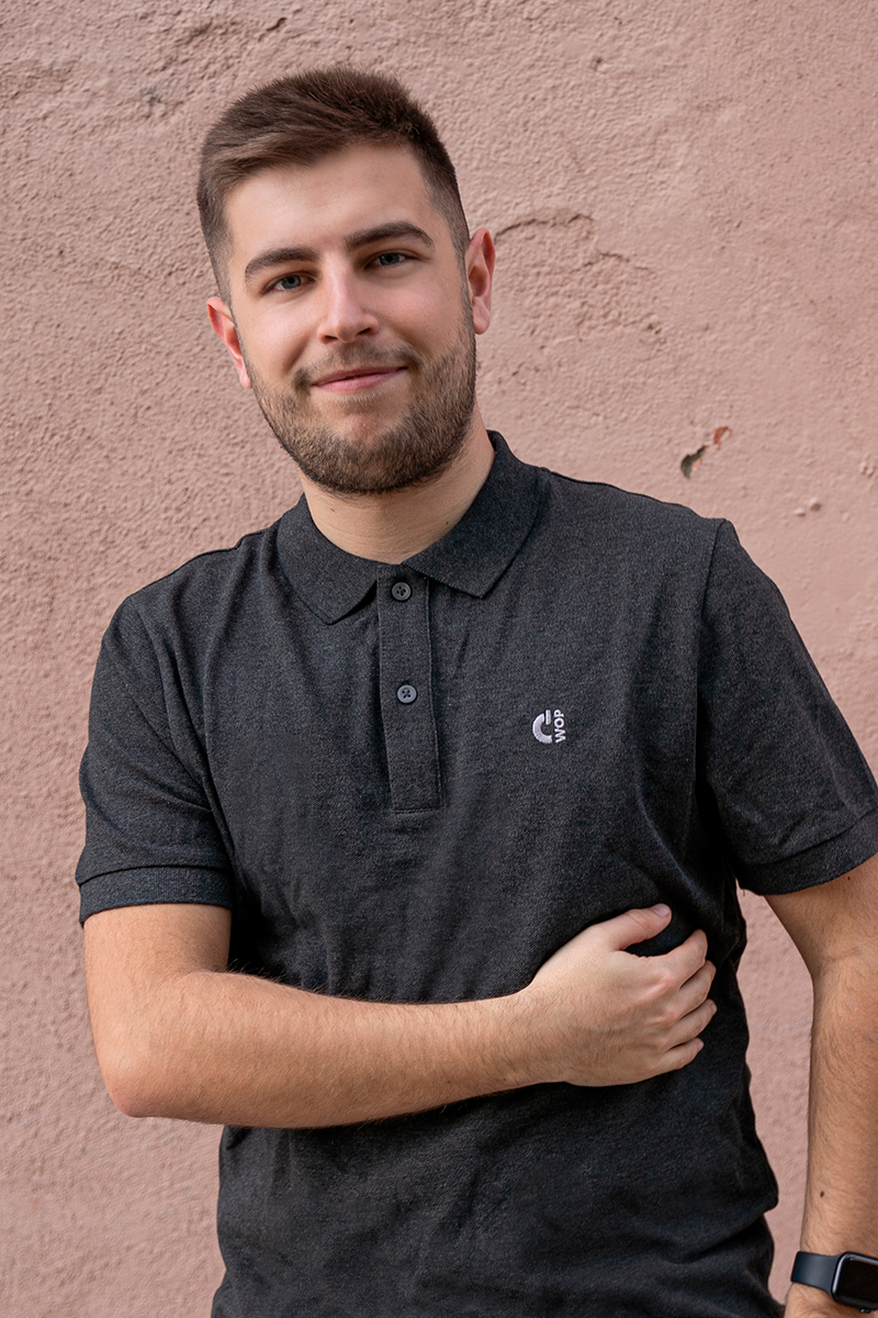 Polo WOP Antracita Hombre - Imagen 3