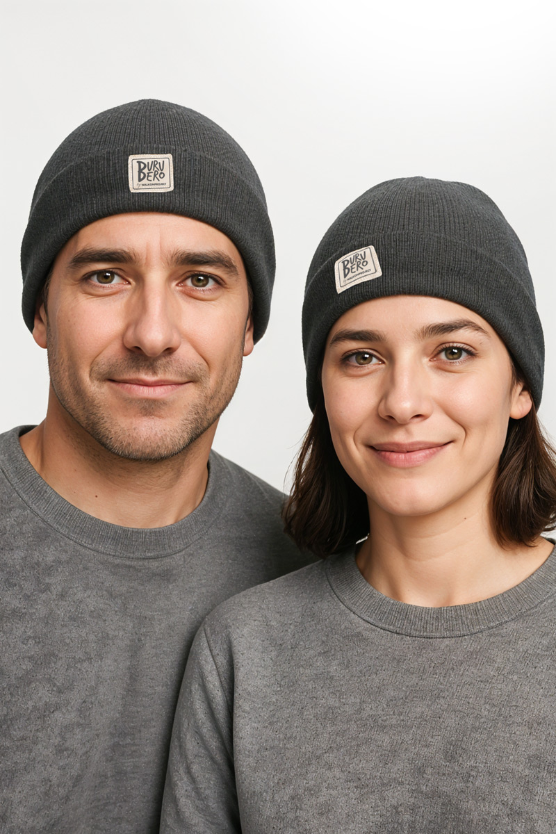 Gorro BuruBero gris jaspeado - Imagen 2